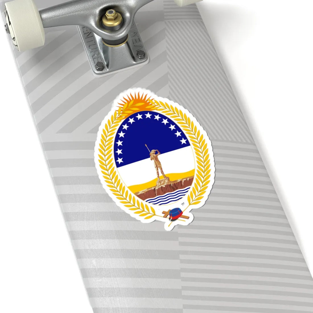 Coat of arms of the Rio Negro Province 1982-2009 (Argentina) (Coat of Arms) STICKER Vinyl Kiss-Cut Decal - The Sticker Space