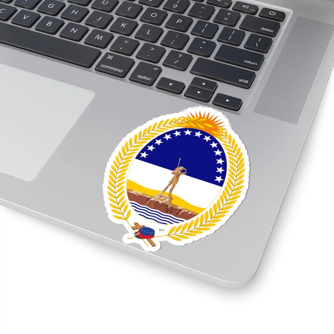 Coat of arms of the Rio Negro Province 1982-2009 (Argentina) (Coat of Arms) STICKER Vinyl Kiss-Cut Decal - The Sticker Space