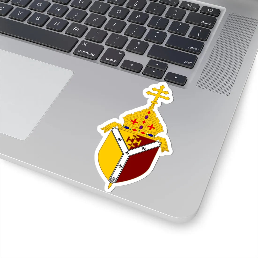 Coat of Arms of the Roman Catholic Archdiocese of Birmingham (England) (Coat of Arms) STICKER Vinyl Kiss-Cut Decal - The Sticker Space