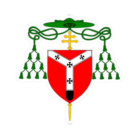 Coat of arms of the Roman Catholic Archdiocese of Westminster (England) (Coat of Arms) STICKER Vinyl Kiss-Cut Decal 2 Inch White - The Sticker Space