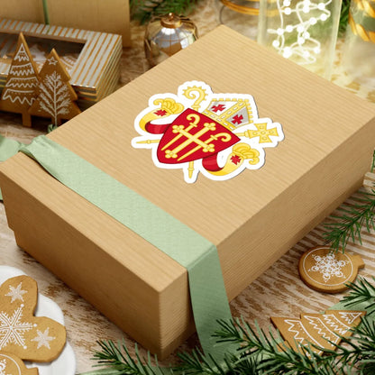 Coat of arms of the Roman Catholic Diocese of Copenhagen (Denmark) (Coat of Arms) STICKER Vinyl Kiss-Cut Decal - The Sticker Space