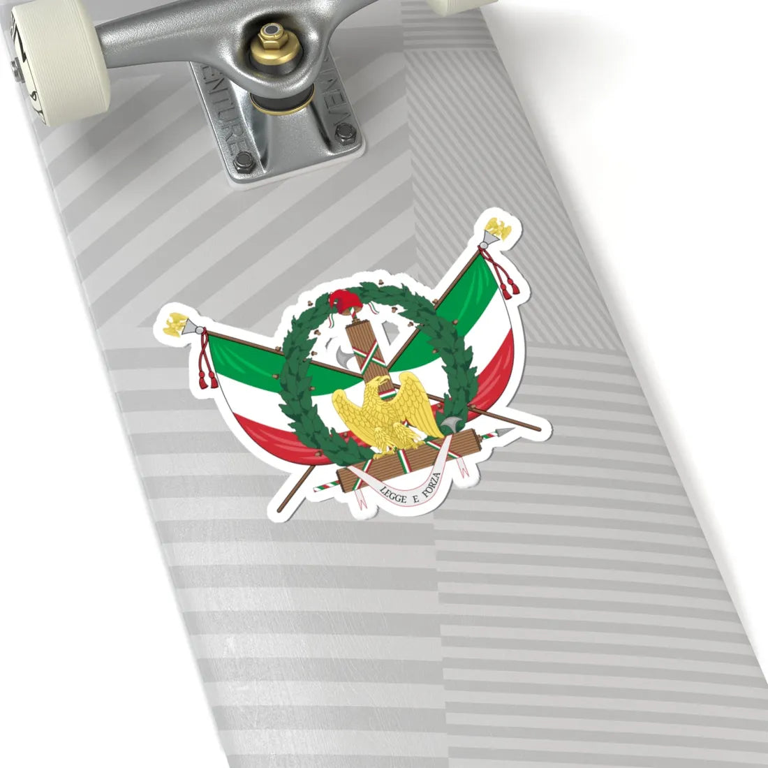 Coat of arms of the Roman Republic 1849 (Italy) (Coat of Arms) STICKER Vinyl Kiss-Cut Decal - The Sticker Space