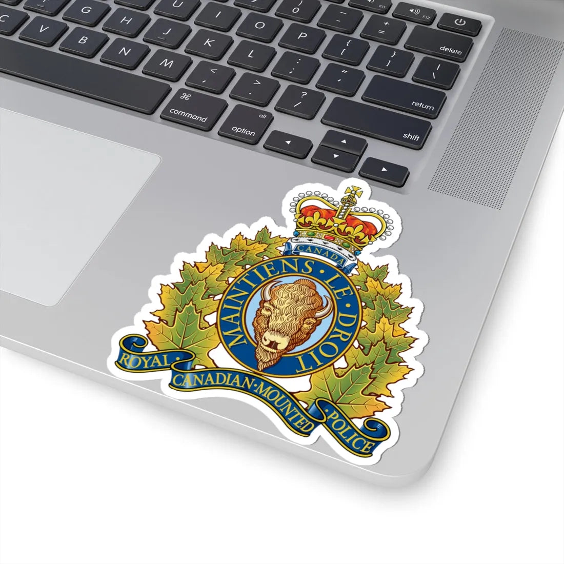 Coat of arms of the Royal Canadian Mounted Police (Canada) (Coat of Arms) STICKER Vinyl Kiss-Cut Decal - The Sticker Space