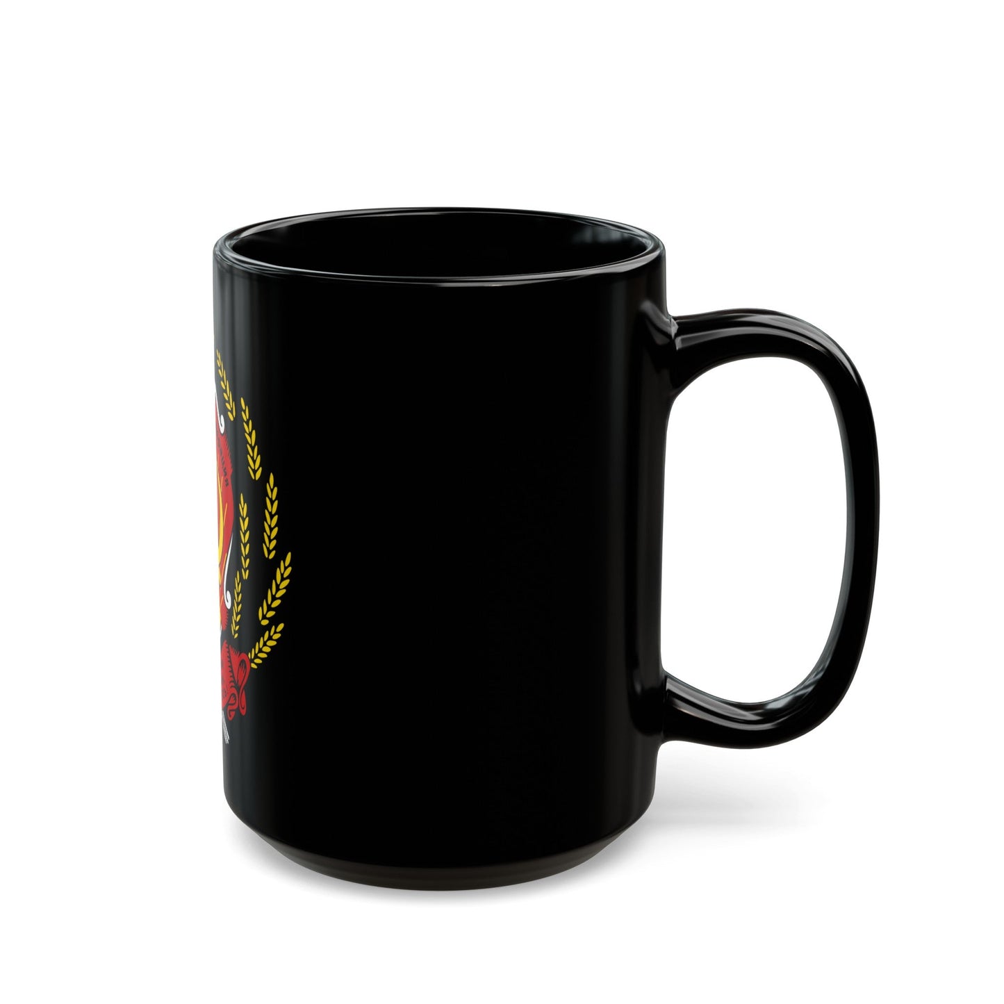 Coat of arms of the Russian Federation (1992-1993) - Black Coffee Mug-The Sticker Space