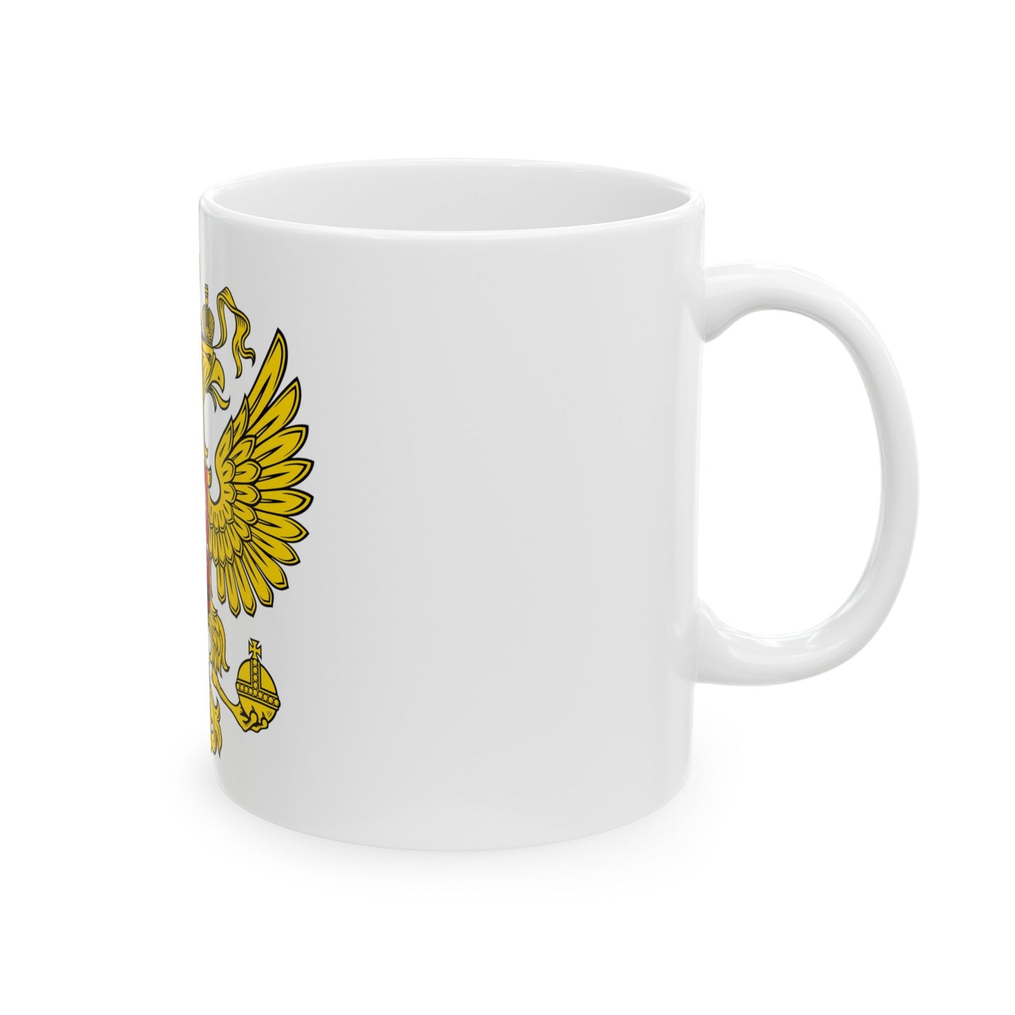 Coat of Arms of the Russian Federation 2 - White Coffee Mug-The Sticker Space