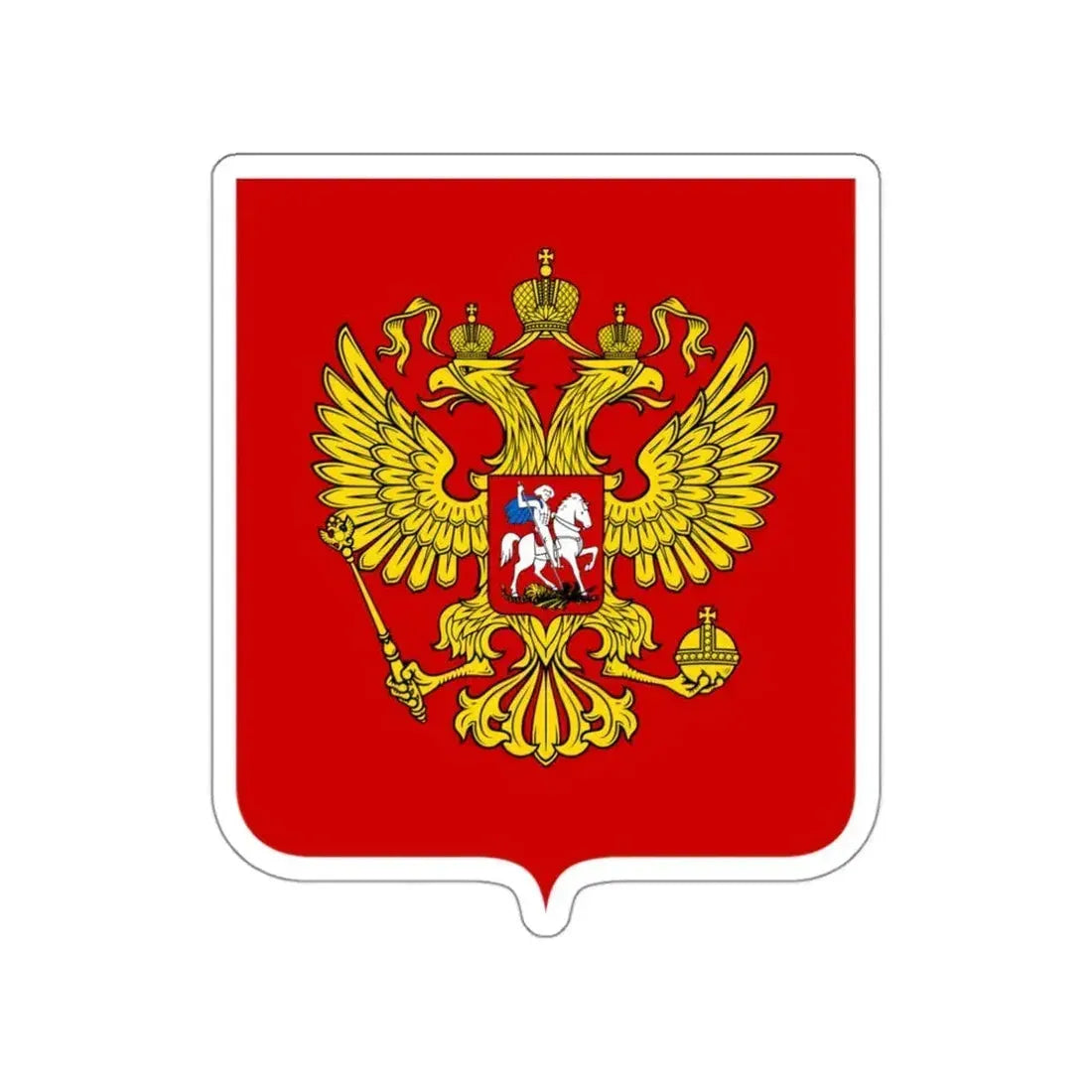 Coat of Arms of the Russian Federation STICKER Vinyl Die-Cut Decal 3 Inch - The Sticker Space