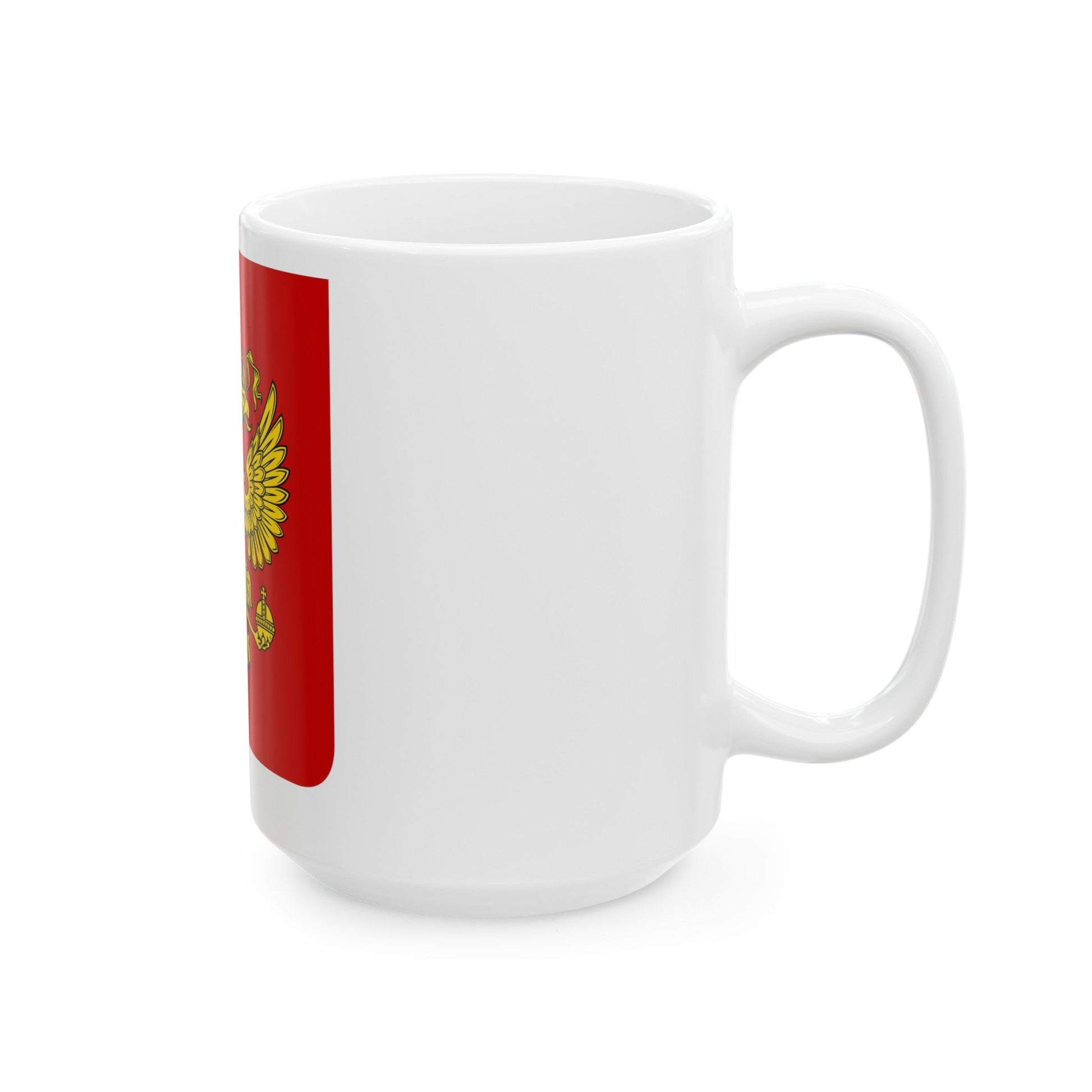 Coat of Arms of the Russian Federation - White Coffee Mug-The Sticker Space