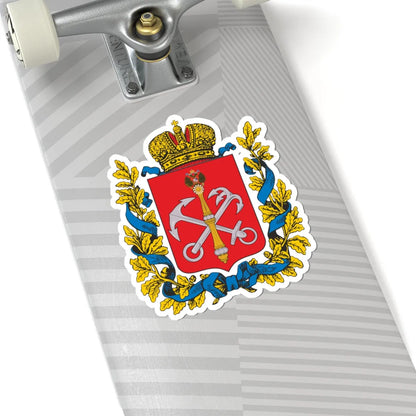 Coat of Arms of the Saint Petersburg governorate (Russia) (Coat of Arms) STICKER Vinyl Kiss-Cut Decal - The Sticker Space