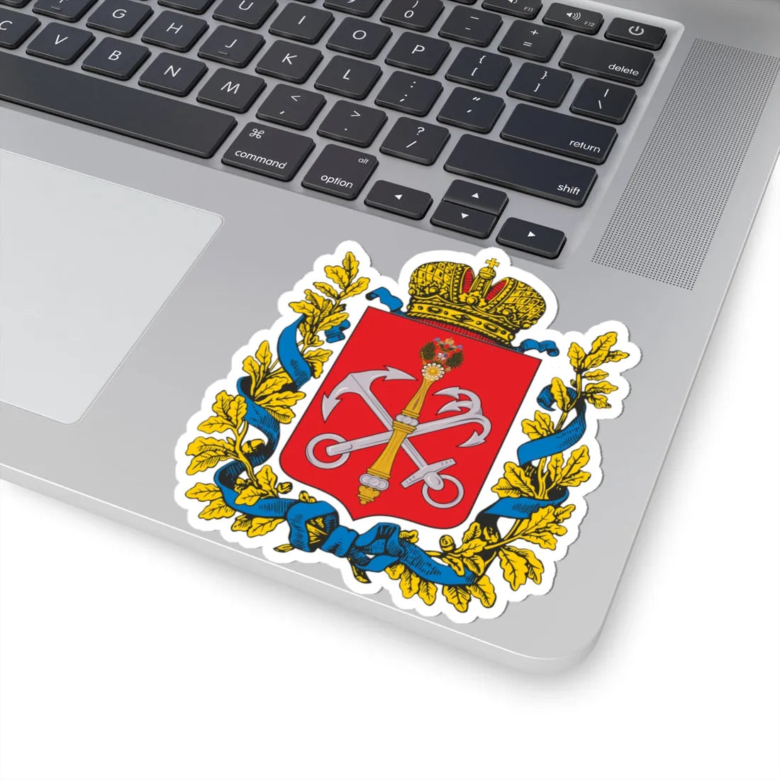 Coat of Arms of the Saint Petersburg governorate (Russia) (Coat of Arms) STICKER Vinyl Kiss-Cut Decal - The Sticker Space