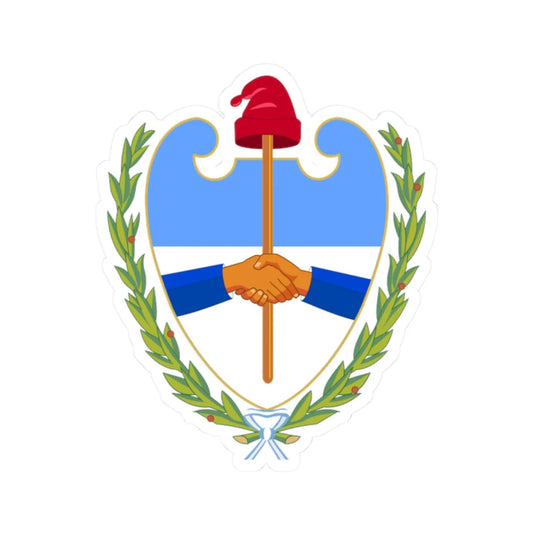 Coat of arms of the Santiago del Estero Province 1915-2005 (Argentina) (Coat of Arms) STICKER Vinyl Kiss-Cut Decal 2 Inch White - The Sticker Space