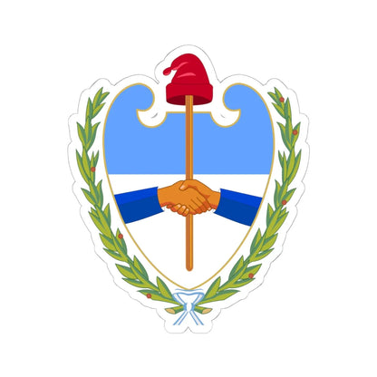Coat of arms of the Santiago del Estero Province 1915-2005 (Argentina) (Coat of Arms) STICKER Vinyl Kiss-Cut Decal 6 Inch White - The Sticker Space