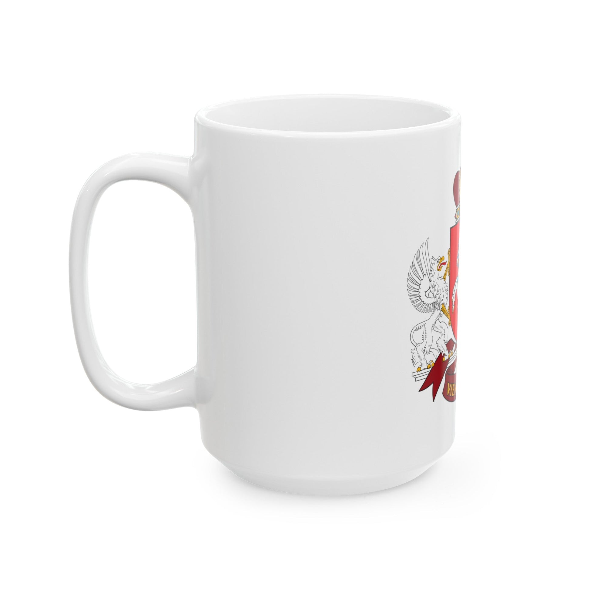 Coat of arms of the Seimas of Lithuania - White Coffee Mug-The Sticker Space