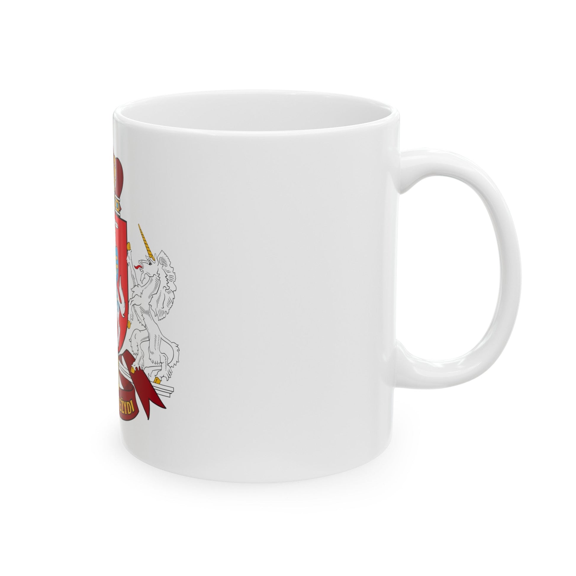 Coat of arms of the Seimas of Lithuania - White Coffee Mug-The Sticker Space