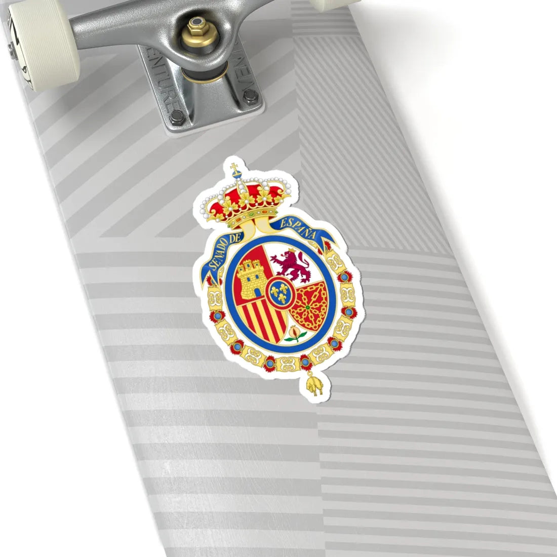 Coat of Arms of the Senate of Spain (Spain) (Coat of Arms) STICKER Vinyl Kiss-Cut Decal - The Sticker Space