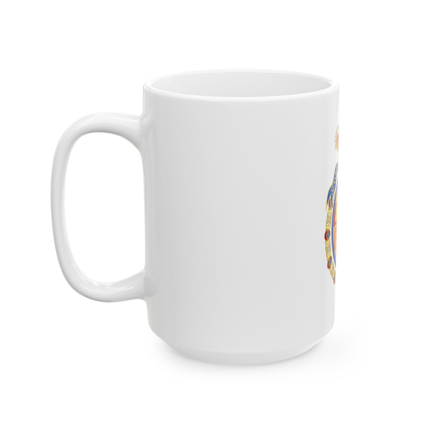 Coat of Arms of the Senate of Spain - White Coffee Mug-The Sticker Space