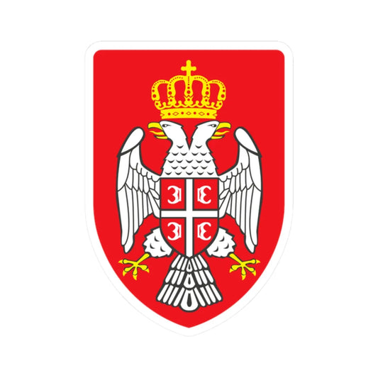 Coat of arms of the Serbian Autonomous Oblasts (Bosnia and Herzegovina) (Coat of Arms) STICKER Vinyl Kiss-Cut Decal 2 Inch White - The Sticker Space