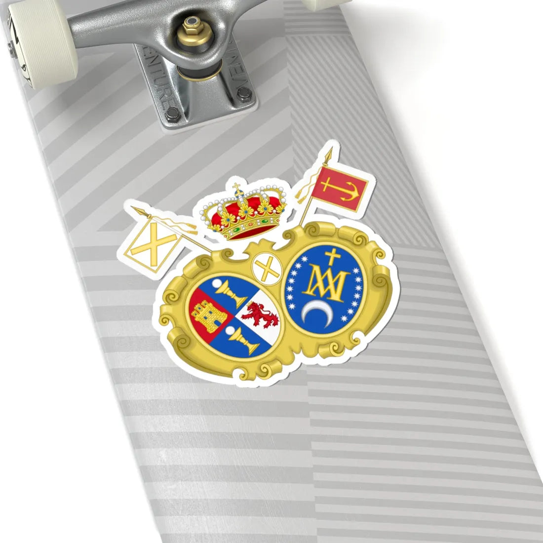 Coat of Arms of the Shrine of Covadonga (Spain) (Coat of Arms) STICKER Vinyl Kiss-Cut Decal - The Sticker Space