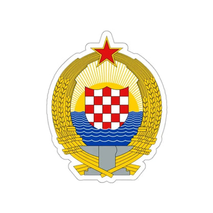 Coat of Arms of the Socialist Republic of Croatia STICKER Vinyl Die-Cut Decal - The Sticker Space