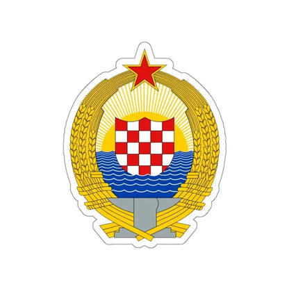 Coat of Arms of the Socialist Republic of Croatia STICKER Vinyl Die-Cut Decal - The Sticker Space