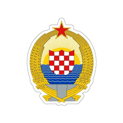 Coat of Arms of the Socialist Republic of Croatia STICKER Vinyl Die-Cut Decal - The Sticker Space
