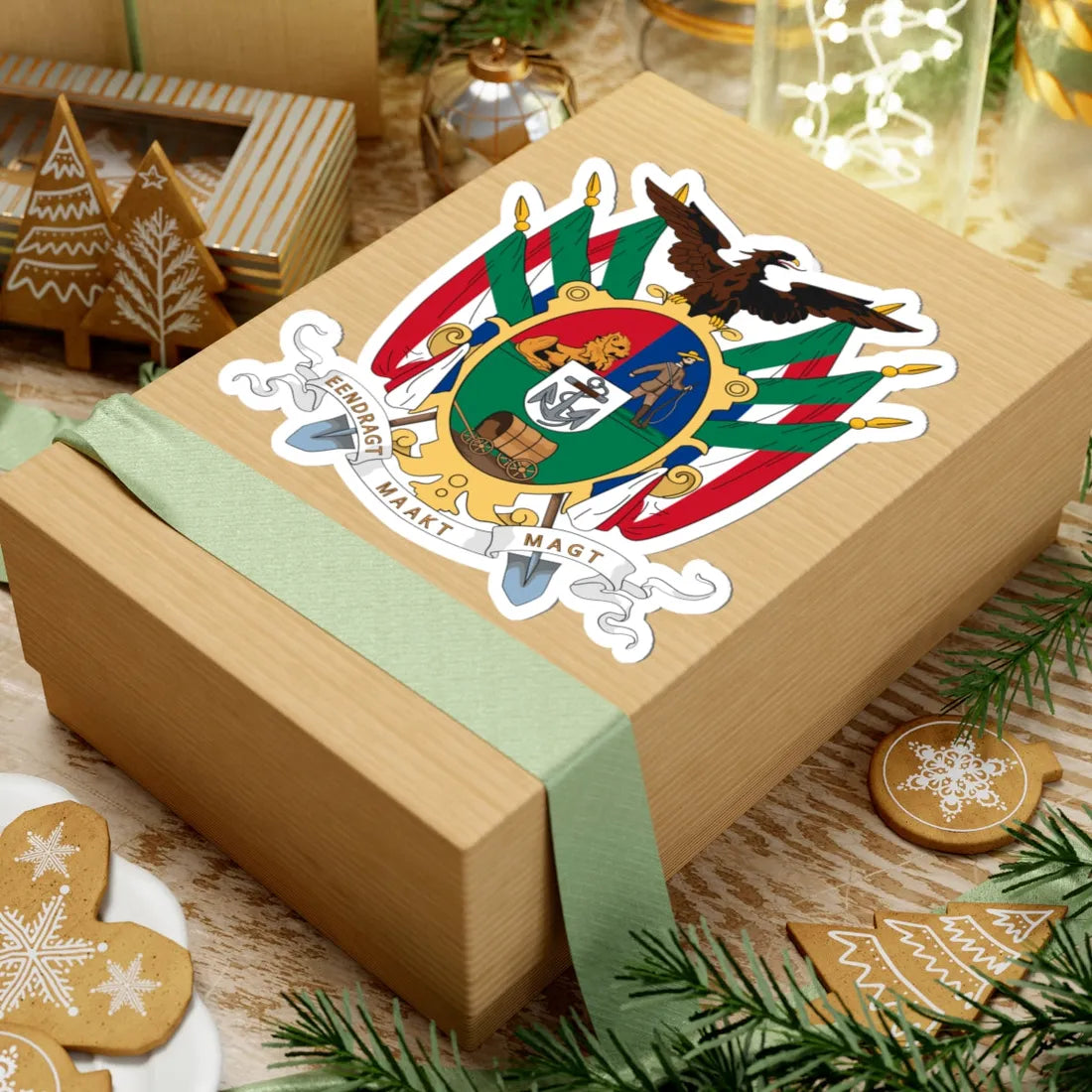 Coat of arms of the South African Republic (South Africa) (Coat of Arms) STICKER Vinyl Kiss-Cut Decal - The Sticker Space