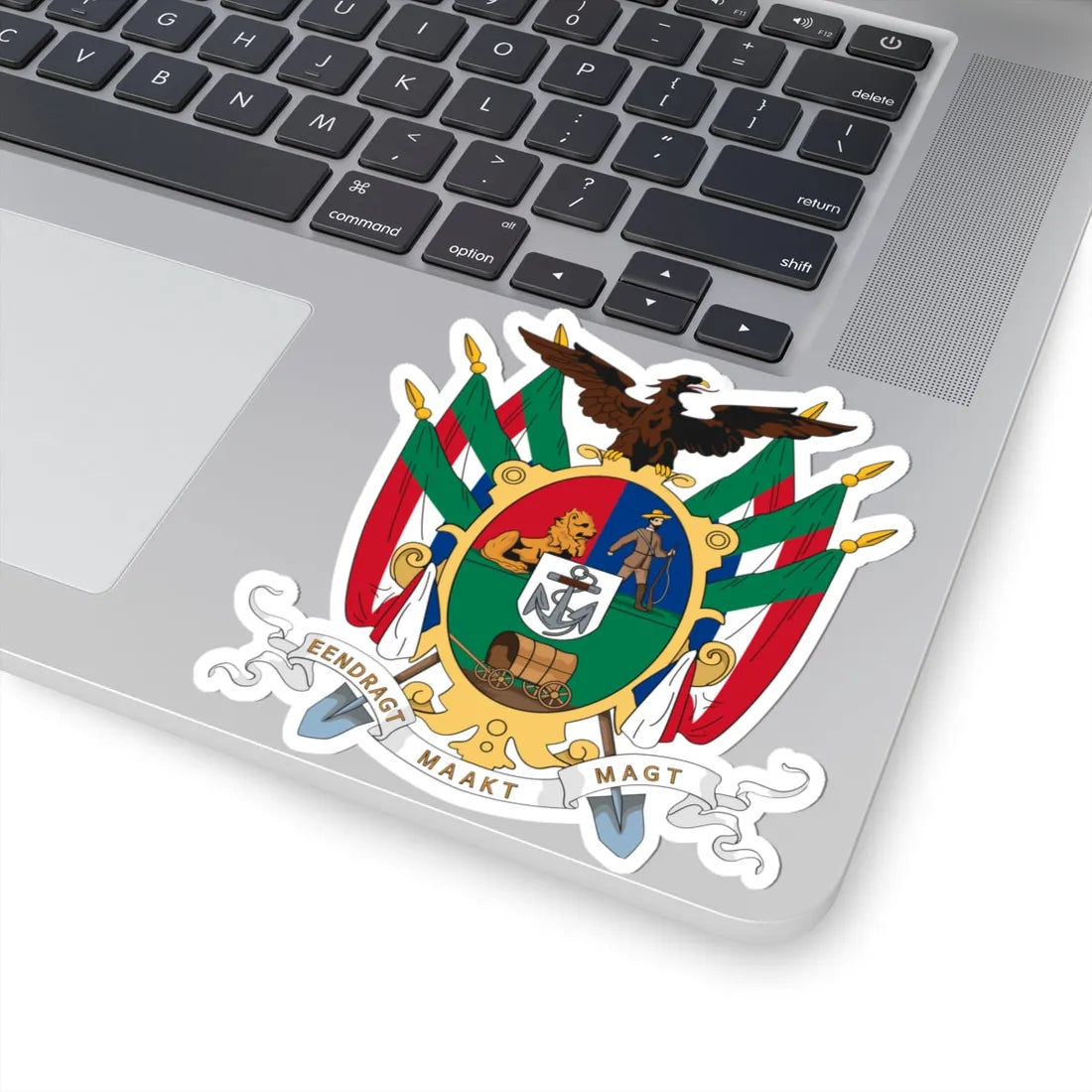 Coat of arms of the South African Republic (South Africa) (Coat of Arms) STICKER Vinyl Kiss-Cut Decal - The Sticker Space