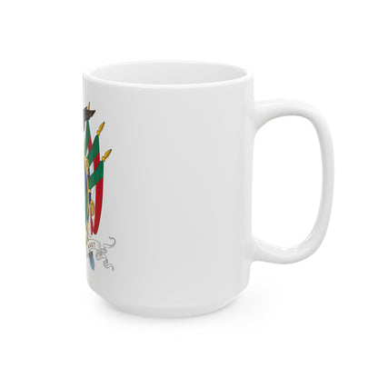 Coat of arms of the South African Republic - White Coffee Mug-The Sticker Space