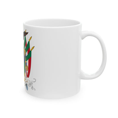 Coat of arms of the South African Republic - White Coffee Mug-The Sticker Space