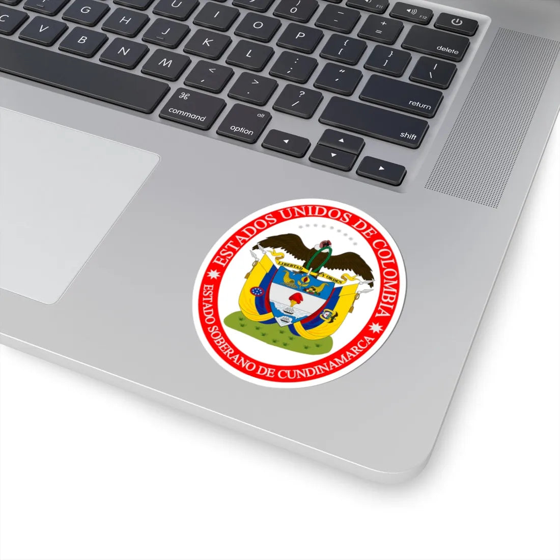 Coat of arms of the Sovereign State of Cundinamarca (Colombia) (Coat of Arms) STICKER Vinyl Kiss-Cut Decal - The Sticker Space