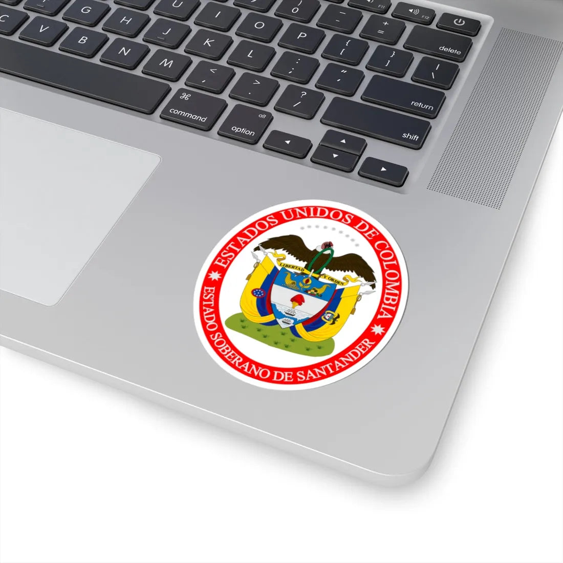 Coat of arms of the Sovereign State of Santander (Colombia) (Coat of Arms) STICKER Vinyl Kiss-Cut Decal - The Sticker Space