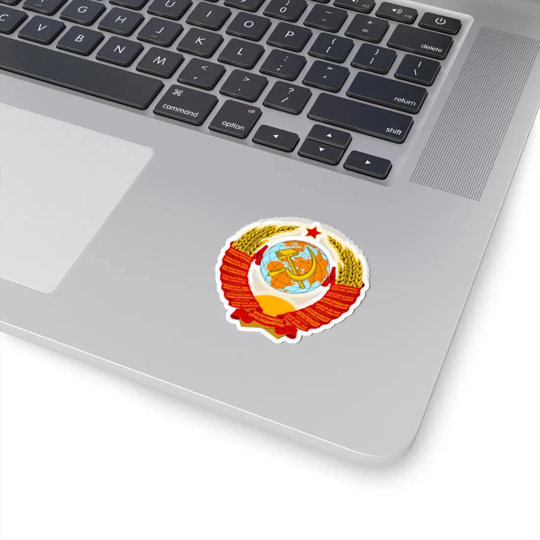 Coat of Arms of the Soviet Union no gradient (Soviet Union) (Coat of Arms) STICKER Vinyl Kiss-Cut Decal - The Sticker Space