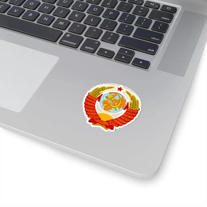 Coat of Arms of the Soviet Union no gradient (Soviet Union) (Coat of Arms) STICKER Vinyl Kiss-Cut Decal - The Sticker Space