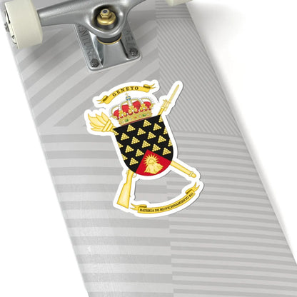 Coat of Arms of the Spanish Army 811th Munitions Battery (Spain) (Coat of Arms) STICKER Vinyl Kiss-Cut Decal - The Sticker Space