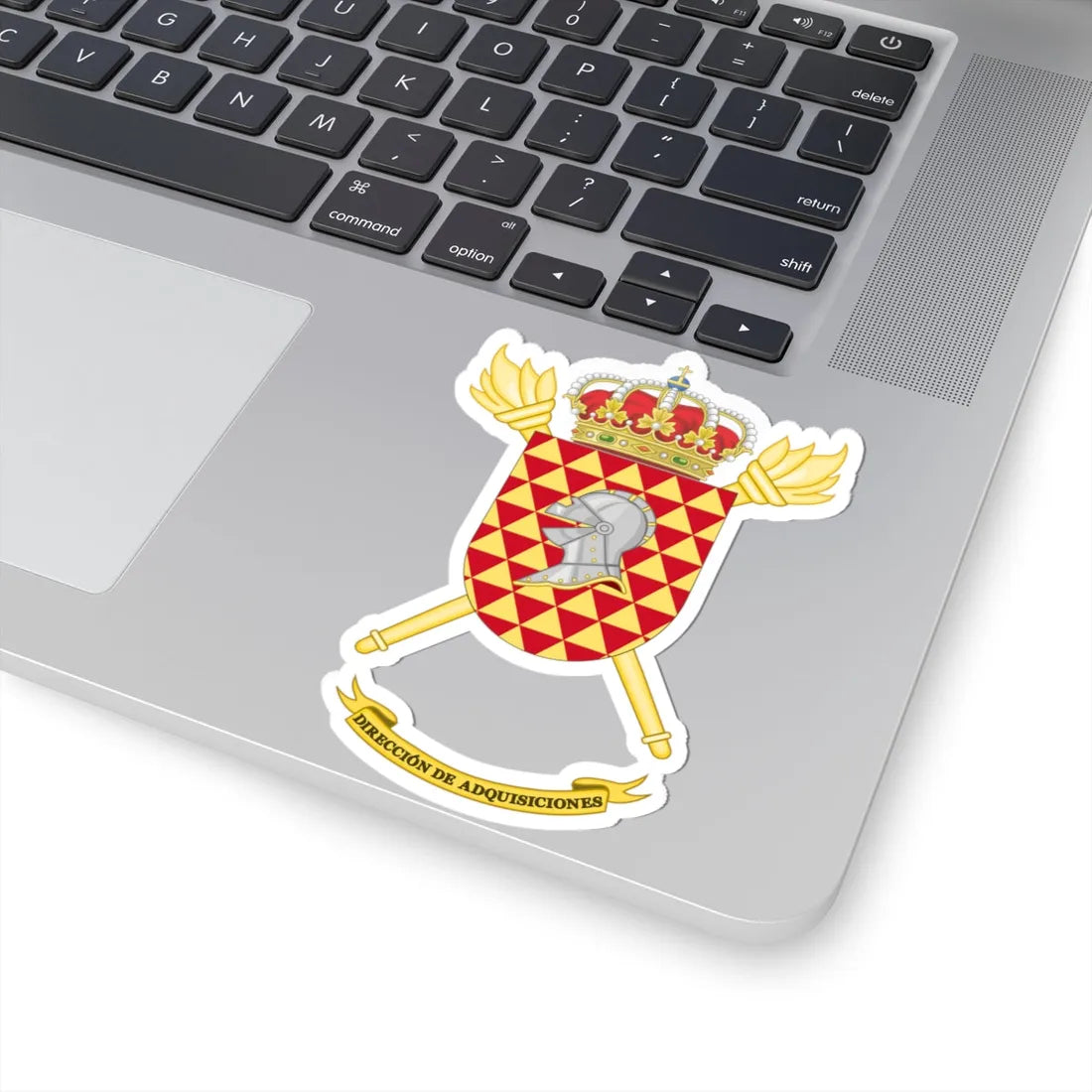 Coat of Arms of the Spanish Army Acquisitions Directorate (Spain) (Coat of Arms) STICKER Vinyl Kiss-Cut Decal - The Sticker Space