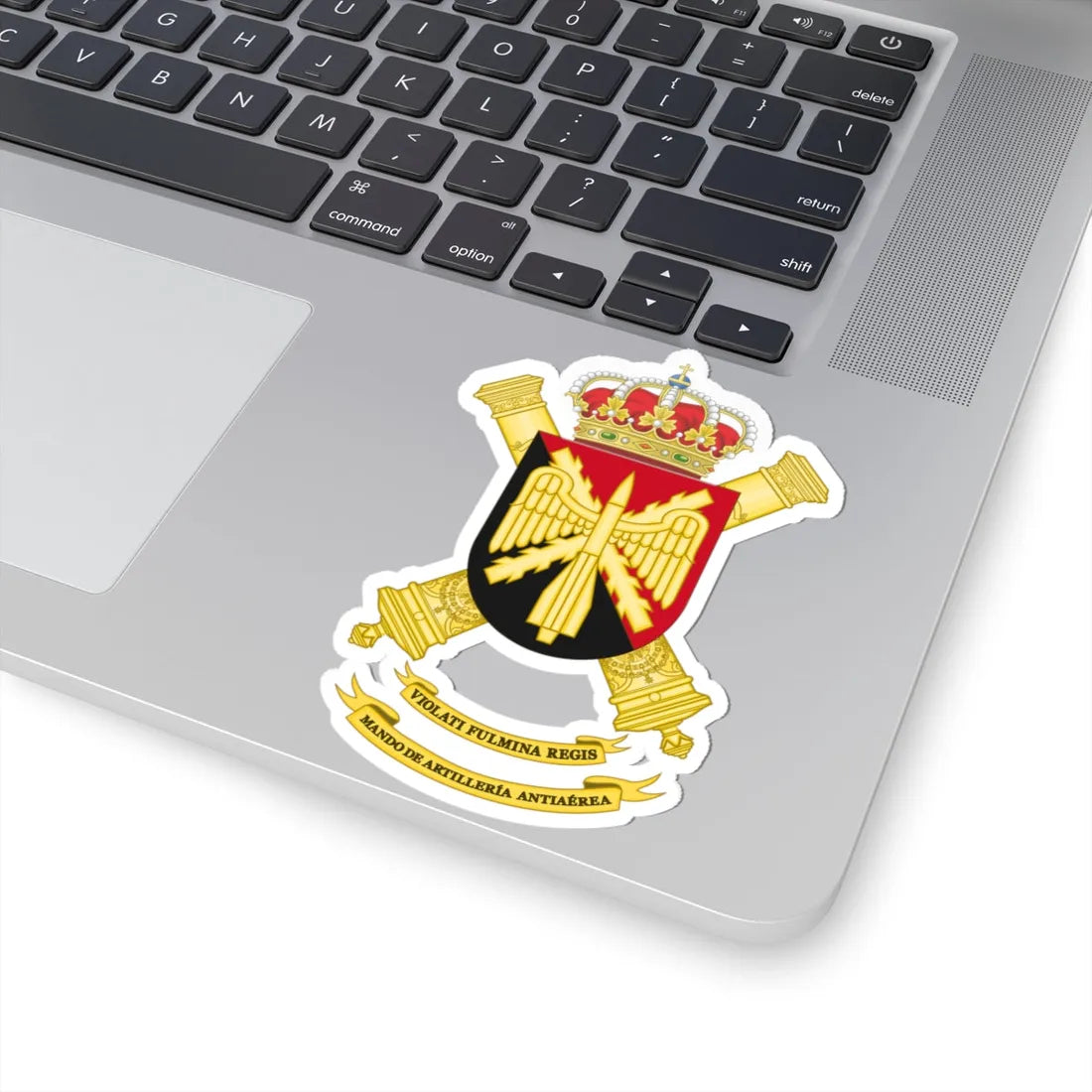 Coat of Arms of the Spanish Army Air Defence Command (Spain) (Coat of Arms) STICKER Vinyl Kiss-Cut Decal - The Sticker Space