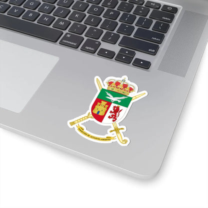 Coat of Arms of the Spanish Army Barracks Direction (Spain) (Coat of Arms) STICKER Vinyl Kiss-Cut Decal - The Sticker Space
