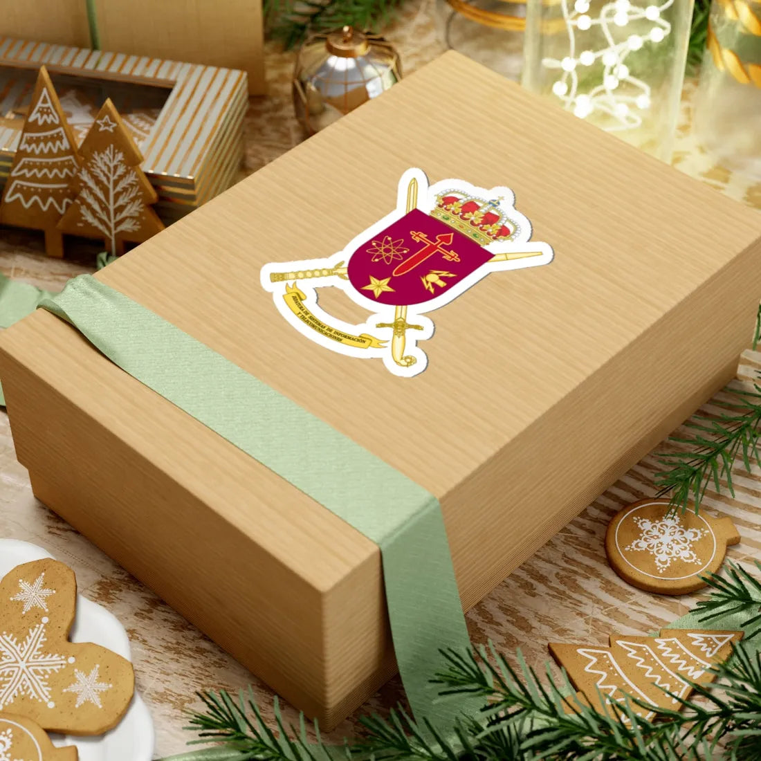 Coat of Arms of the Spanish Army CIS Command (Spain) (Coat of Arms) STICKER Vinyl Kiss-Cut Decal - The Sticker Space