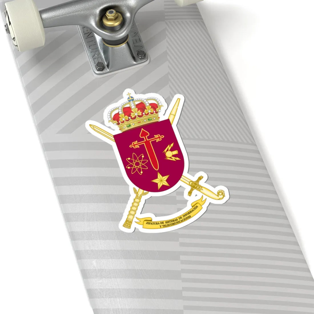 Coat of Arms of the Spanish Army CIS Command (Spain) (Coat of Arms) STICKER Vinyl Kiss-Cut Decal - The Sticker Space
