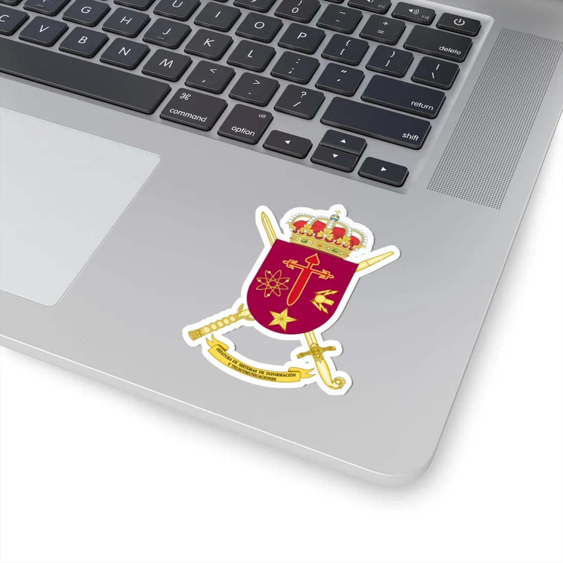 Coat of Arms of the Spanish Army CIS Command (Spain) (Coat of Arms) STICKER Vinyl Kiss-Cut Decal - The Sticker Space