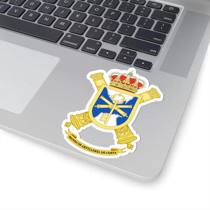 Coat of Arms of the Spanish Army Coastal Artillery Command (Spain) (Coat of Arms) STICKER Vinyl Kiss-Cut Decal - The Sticker Space