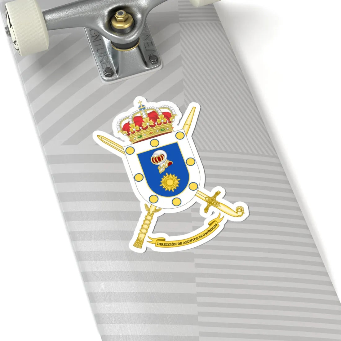 Coat of Arms of the Spanish Army Economic Affairs Directorate (Spain) (Coat of Arms) STICKER Vinyl Kiss-Cut Decal - The Sticker Space