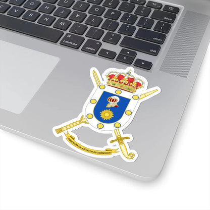 Coat of Arms of the Spanish Army Economic Affairs Directorate (Spain) (Coat of Arms) STICKER Vinyl Kiss-Cut Decal - The Sticker Space