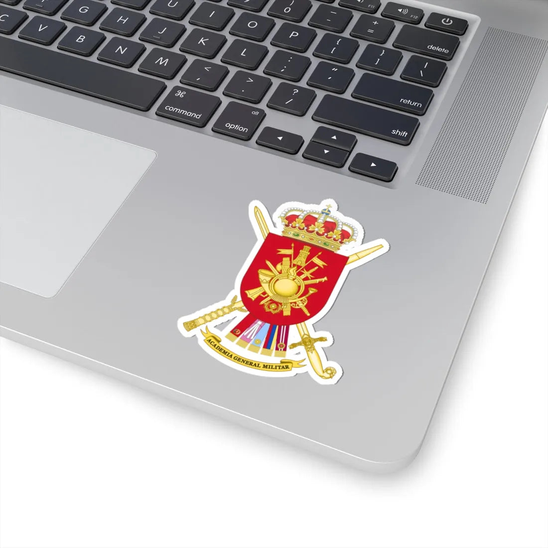 Coat of Arms of the Spanish Army General Military Academy (Spain) (Coat of Arms) STICKER Vinyl Kiss-Cut Decal - The Sticker Space