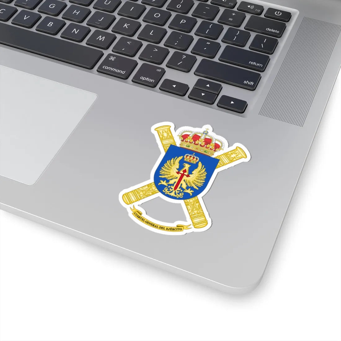 Coat of Arms of the Spanish Army Headquarter (Spain) (Coat of Arms) STICKER Vinyl Kiss-Cut Decal - The Sticker Space