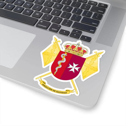 Coat of Arms of the Spanish Army Health Directorate (Spain) (Coat of Arms) STICKER Vinyl Kiss-Cut Decal - The Sticker Space