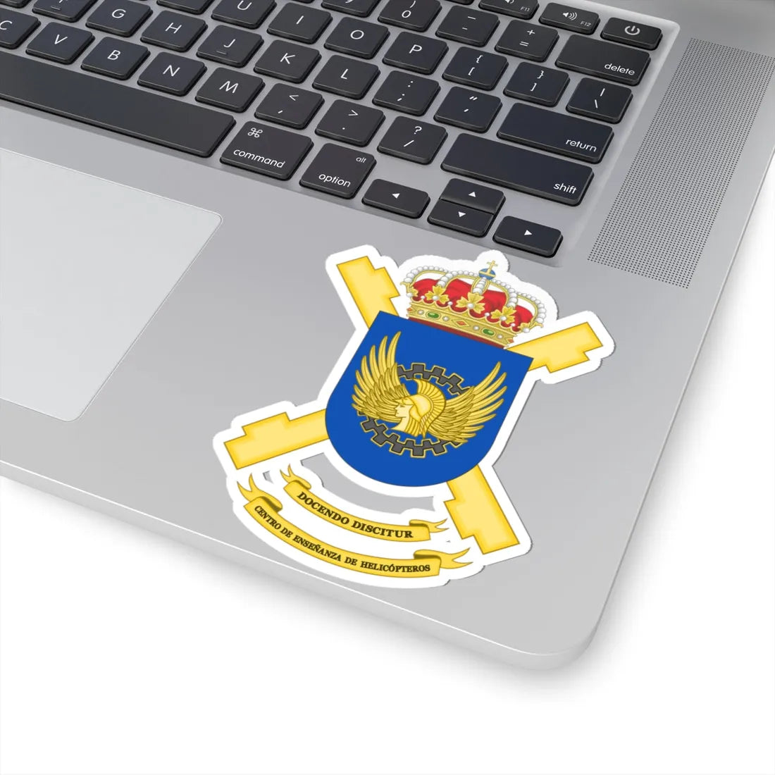 Coat of Arms of the Spanish Army Helicopters Training Center (Spain) (Coat of Arms) STICKER Vinyl Kiss-Cut Decal - The Sticker Space