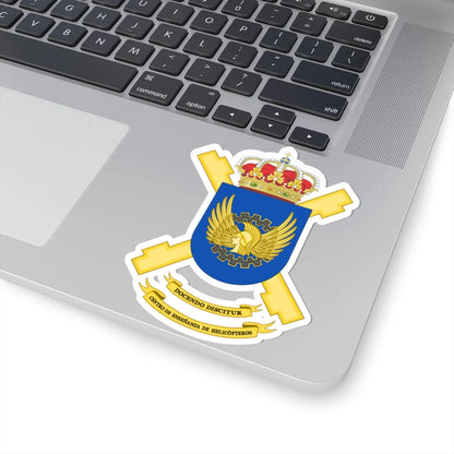 Coat of Arms of the Spanish Army Helicopters Training Center (Spain) (Coat of Arms) STICKER Vinyl Kiss-Cut Decal - The Sticker Space