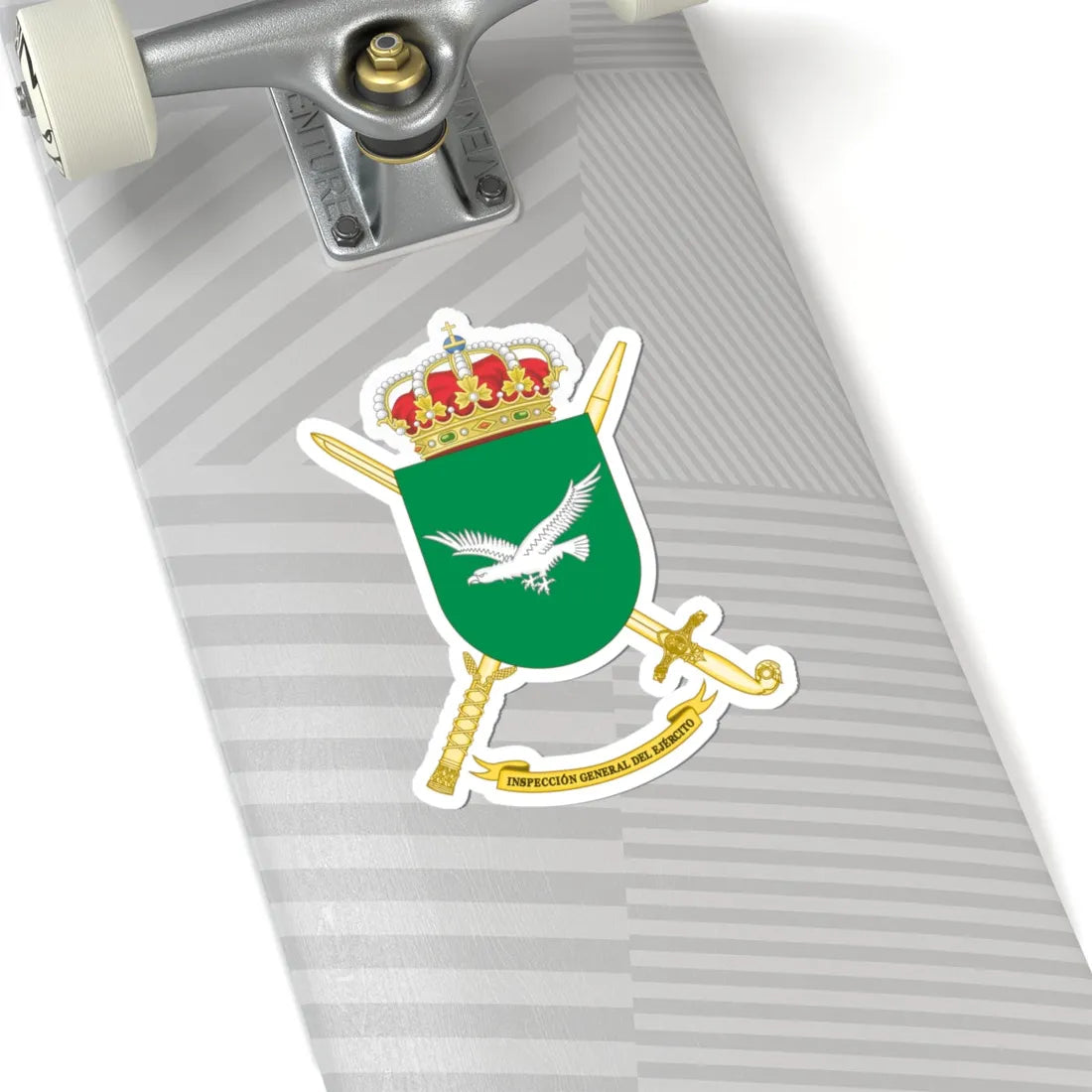 Coat of Arms of the Spanish Army Inspector Generals Office (Spain) (Coat of Arms) STICKER Vinyl Kiss-Cut Decal - The Sticker Space