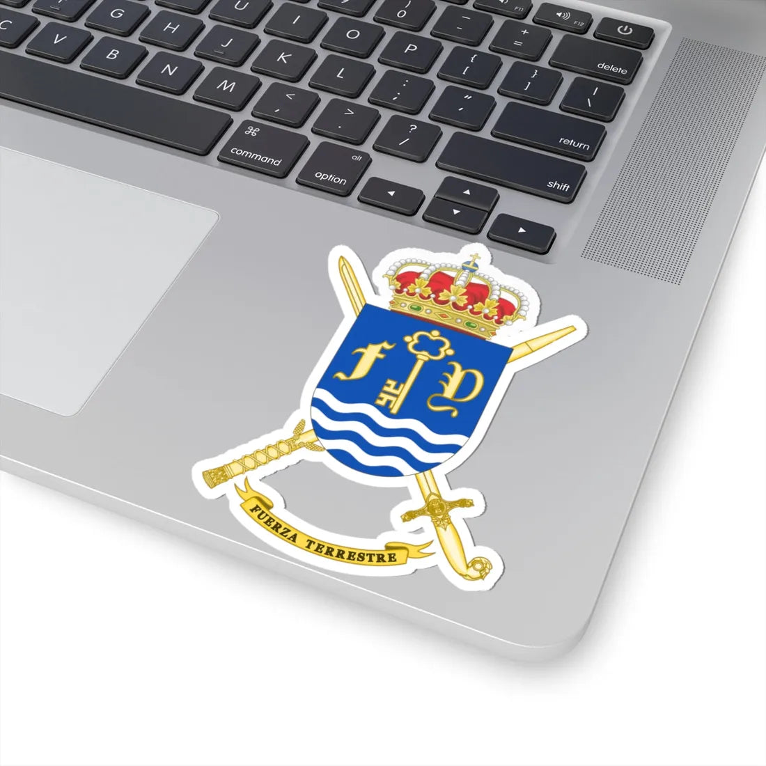 Coat of arms of the Spanish Army Land Force (Spain) (Coat of Arms) STICKER Vinyl Kiss-Cut Decal - The Sticker Space