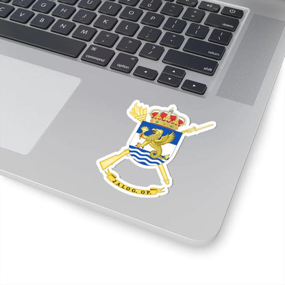 Coat of Arms of the Spanish Army Logistic Support Command for Operations (Spain) (Coat of Arms) STICKER Vinyl Kiss-Cut Decal - The Sticker Space